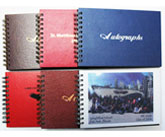 wirebound autograph books